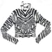 AFRM Adria Zebra Halter Crop Top