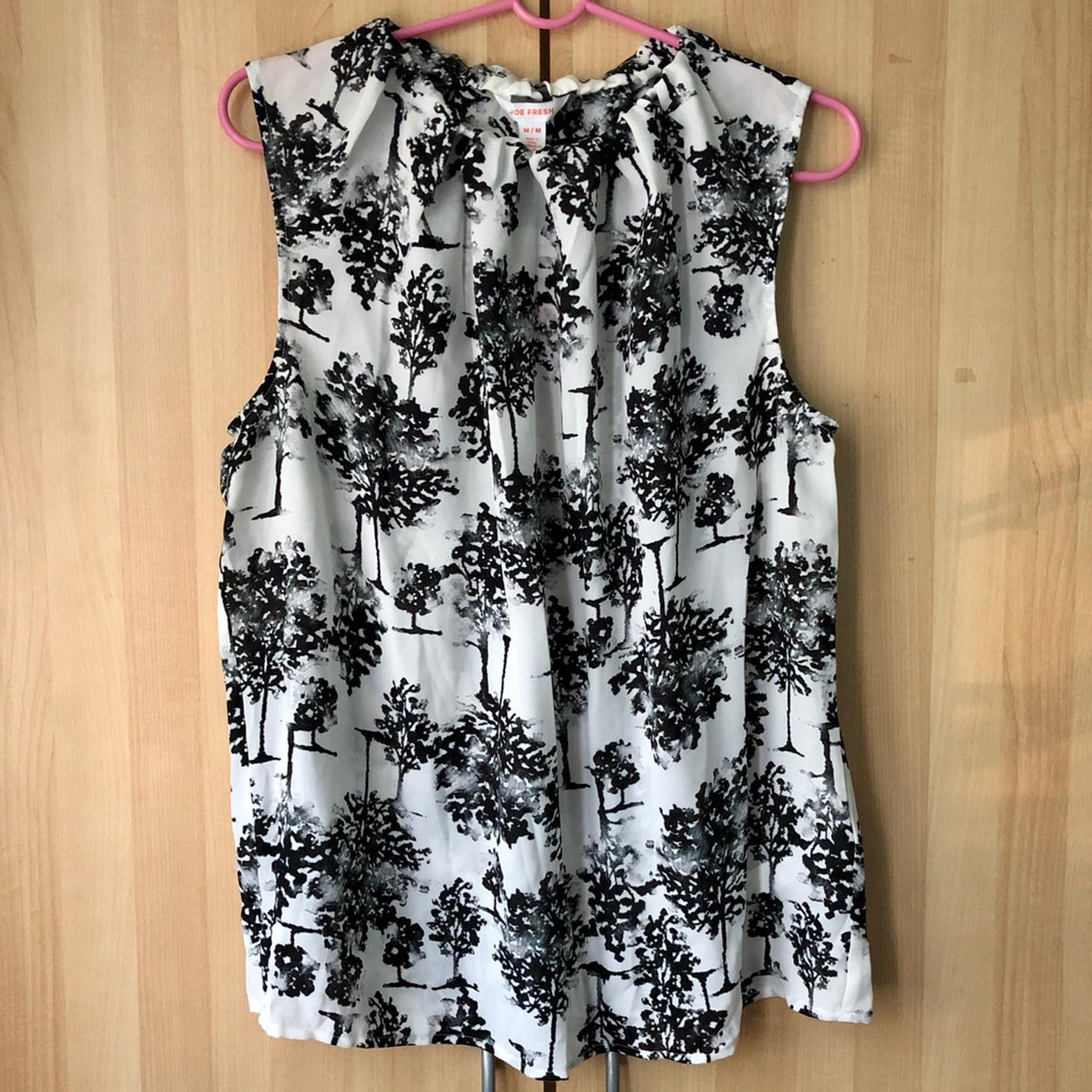 Joe Fresh Chiffon Floral Tree Tank Top
