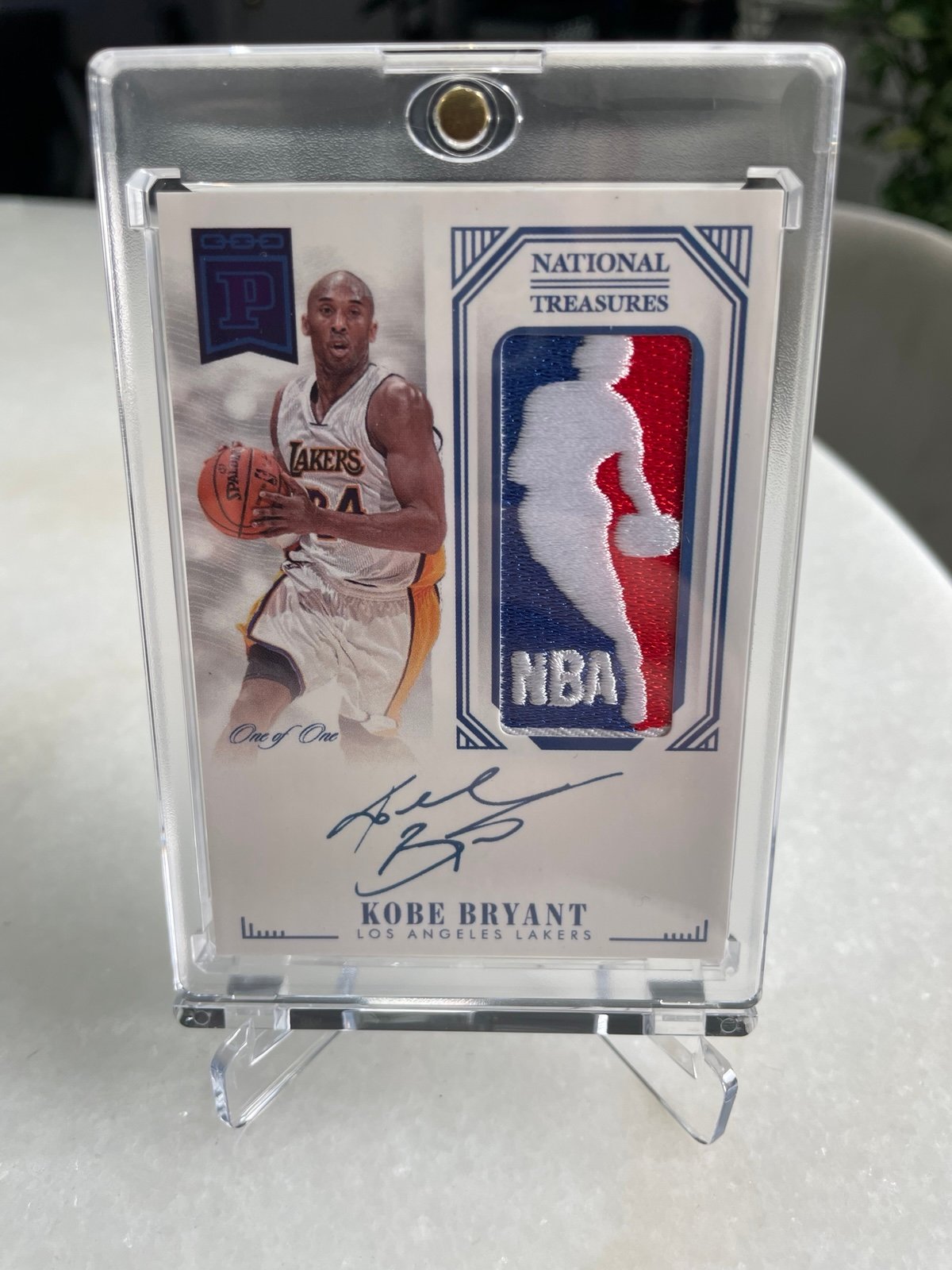 Kobe Bryant Panini national treasures card signature auto facsimile reprint