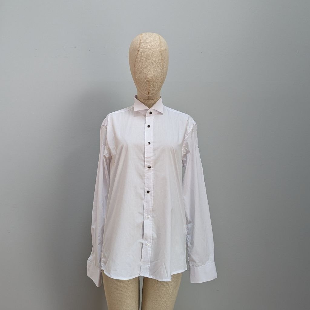 TerziAdemAltun White Button Up Shirt - Medium