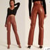 Abercrombie & Fitch Curve Love Ultra High Rise 90s Faux Leather Pants New with t