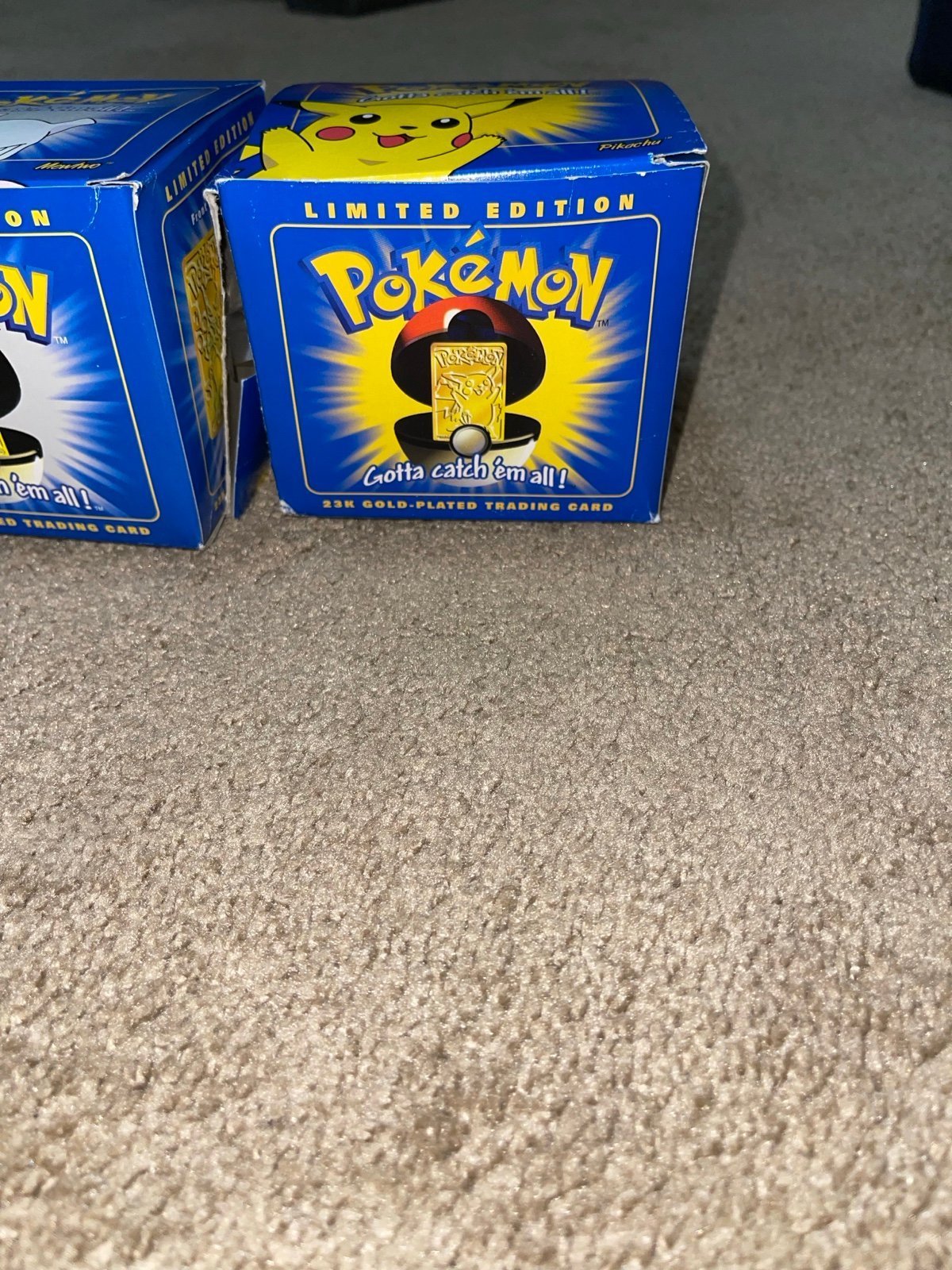 1990s Pokémon Limited Edition 23k Gold Plated trading cards