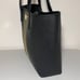 Michael Kors Black Leather Micro Stud Center Stripe Small Travel Tote