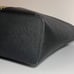 Michael Kors Black Leather Micro Stud Center Stripe Small Travel Tote