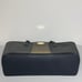 Michael Kors Black Leather Micro Stud Center Stripe Small Travel Tote