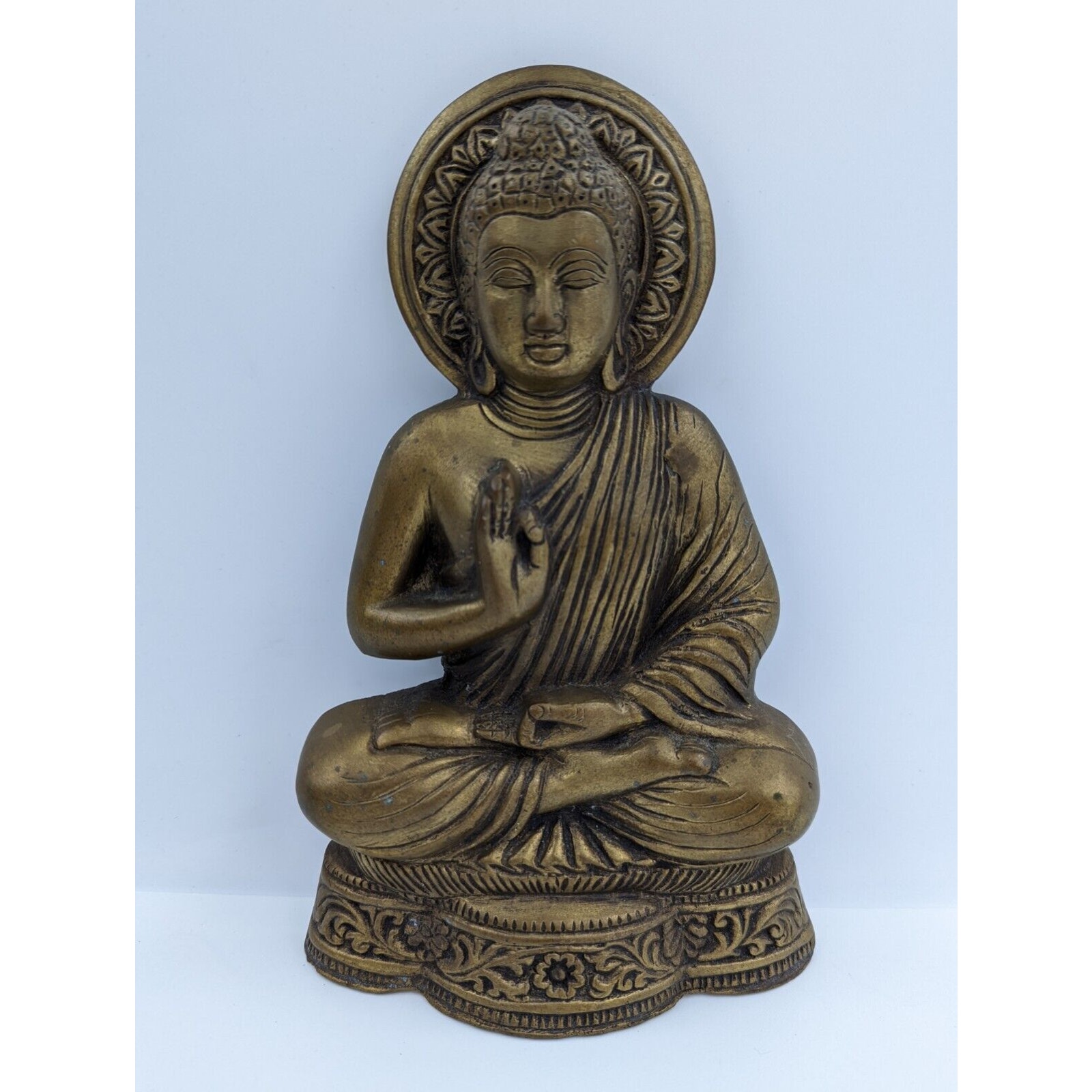 Buddha Brass Wall Hanging Plaque Budha Figurine Sculpture Figure 9