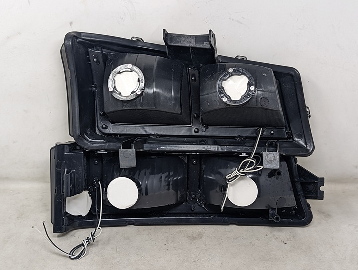 2003-2006 Chevy Silverado Smoked LED DRL Aftermarket Headlights