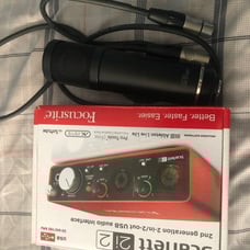 Focusrite Scarlett 2i2 & A sterling mic
