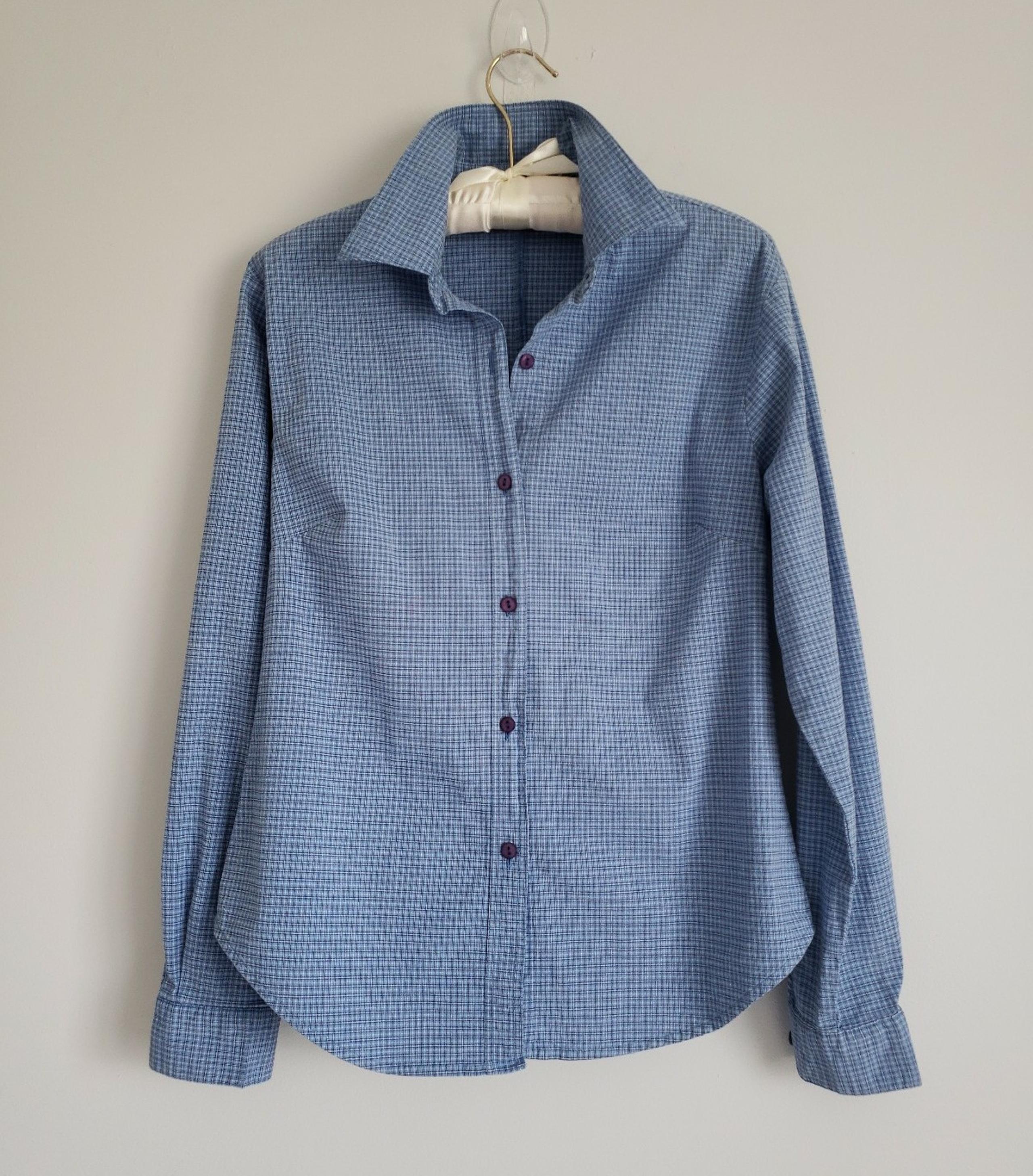 Denim & Co women's business button down shirt