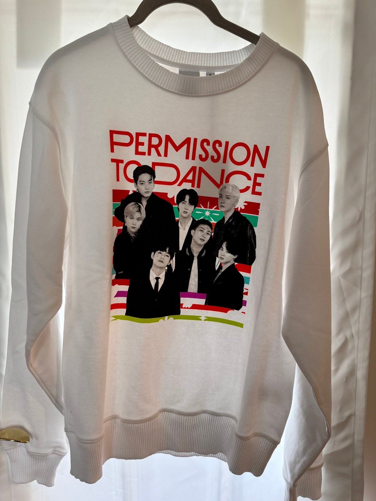 NWT BTS Permission to Dance Crewneck - Size MD