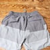 Vuori trail shorts in Shale Neptune Stripe