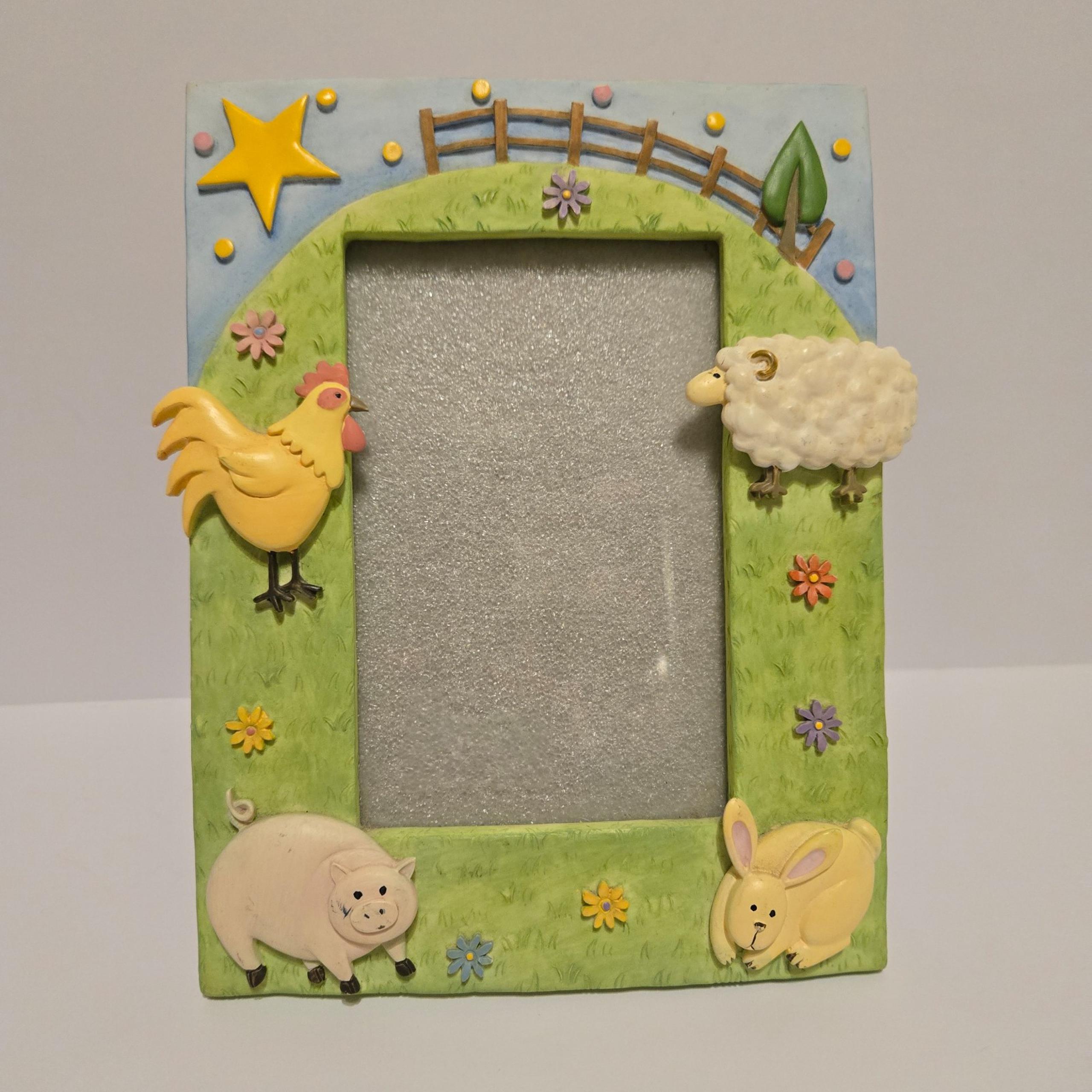 Vintage Kidsline Barnyard/Farm Theme Picture Frame