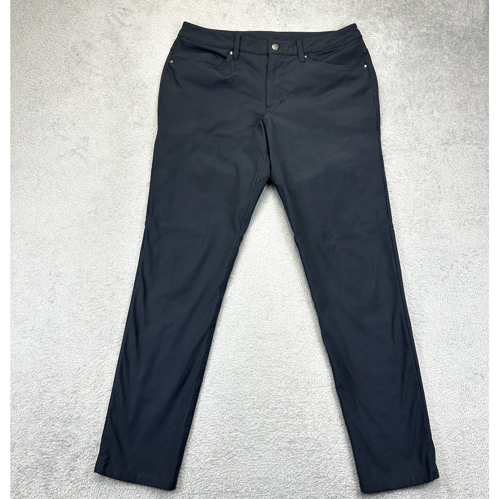 Lululemon ABC Slim Fit 5 Pocket Warpstreme Pants Men's 32x32 Gray Office Golf