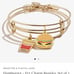 Alex And Ani Hamburger + Fry Charm Bangles Bracelet