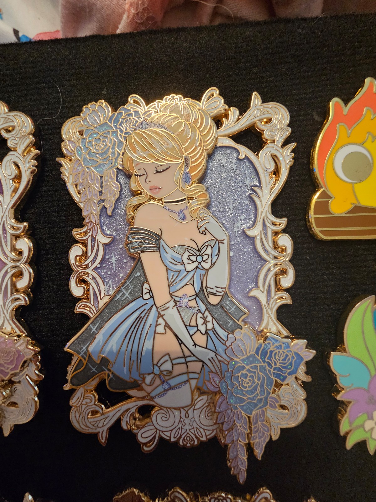 Blue Cinderella pin