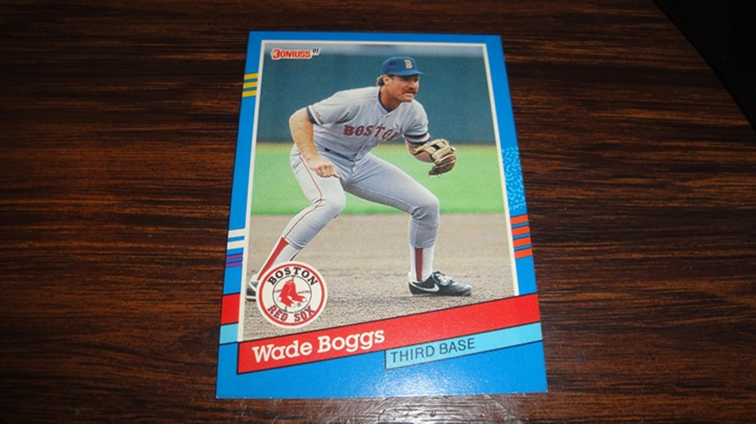 VINTAGE 1991 Donruss Wade Boggs #178 Boston Red Sox Baseball Trading Card (HOF)