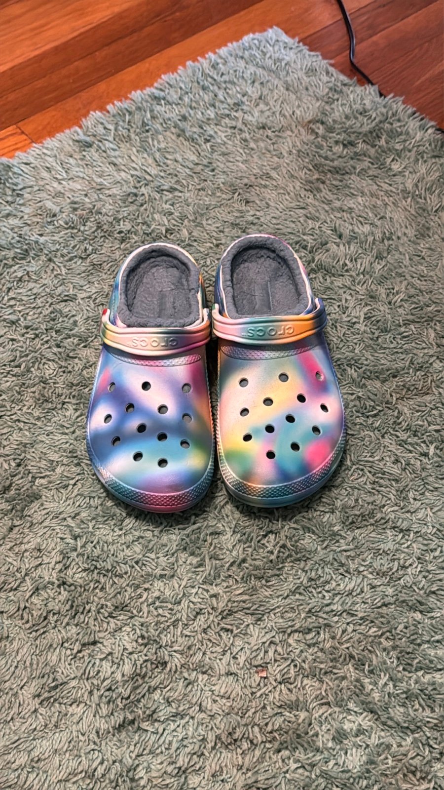 Crocs Tie dye lined clogs