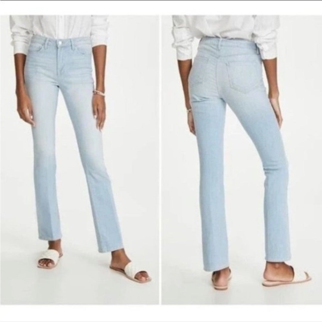 New L’AGENCE Oriana High Rise Jeans Straight Leg Flare Denim Belmont Sz 25