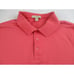 Burberry Brit Polo Shirt Mens M Red Orange Short Sleeve Outdoor Designer *READ*