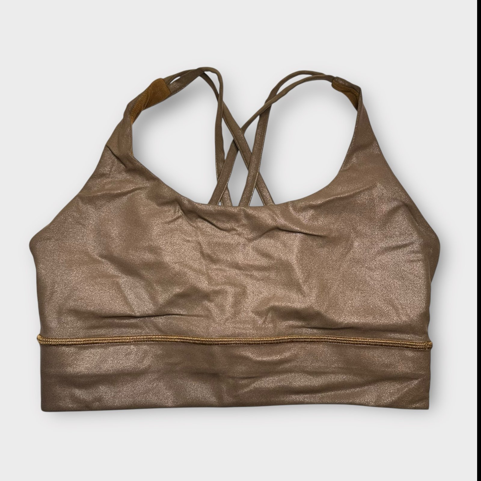 Lululemon Energy Bra Long Line - Gold