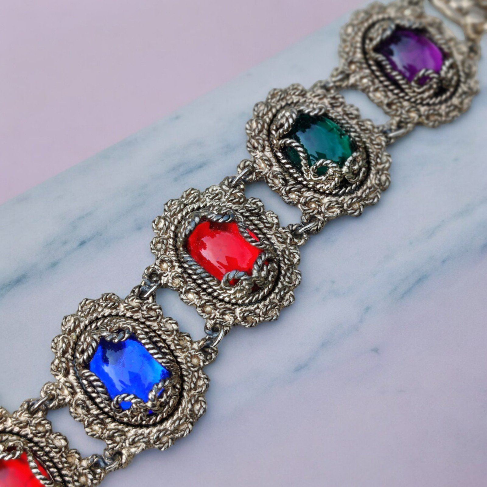 Vintage heavy Victorian revival bracelet