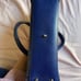 Navy Blue Furla Shoulder Bag Ginevra Genuine Leather Satchel