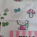 Hello kitty flower, bows & mushrooms cotton sheet set BNWT VHTF RARE