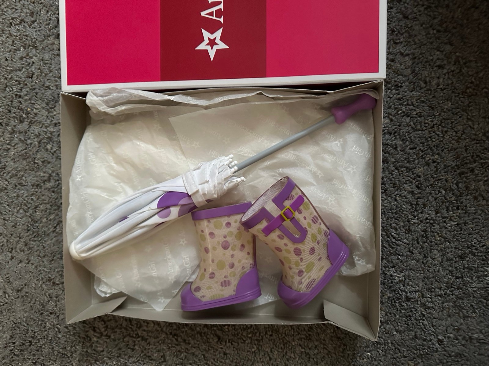 American Girl McKenna’s Rain Gear New In Box