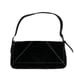 Vintage Ann Taylor Black Suede Baguette Purse