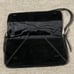 Vintage Ann Taylor Black Suede Baguette Purse