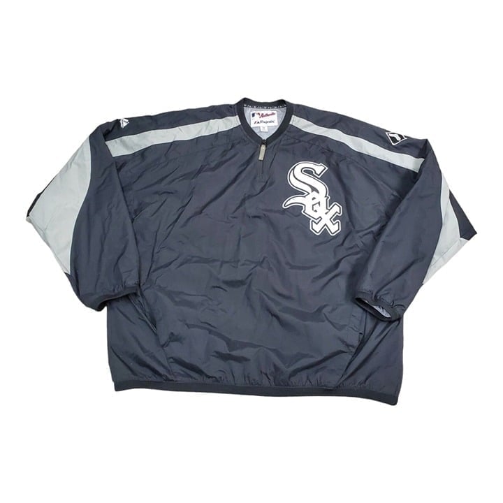 Majestic White Sox ブラックジャケット XL オーバーサイズ ワールド オンラインストア MAJESTIC VINTAGE SOX WHITE CHICAGO