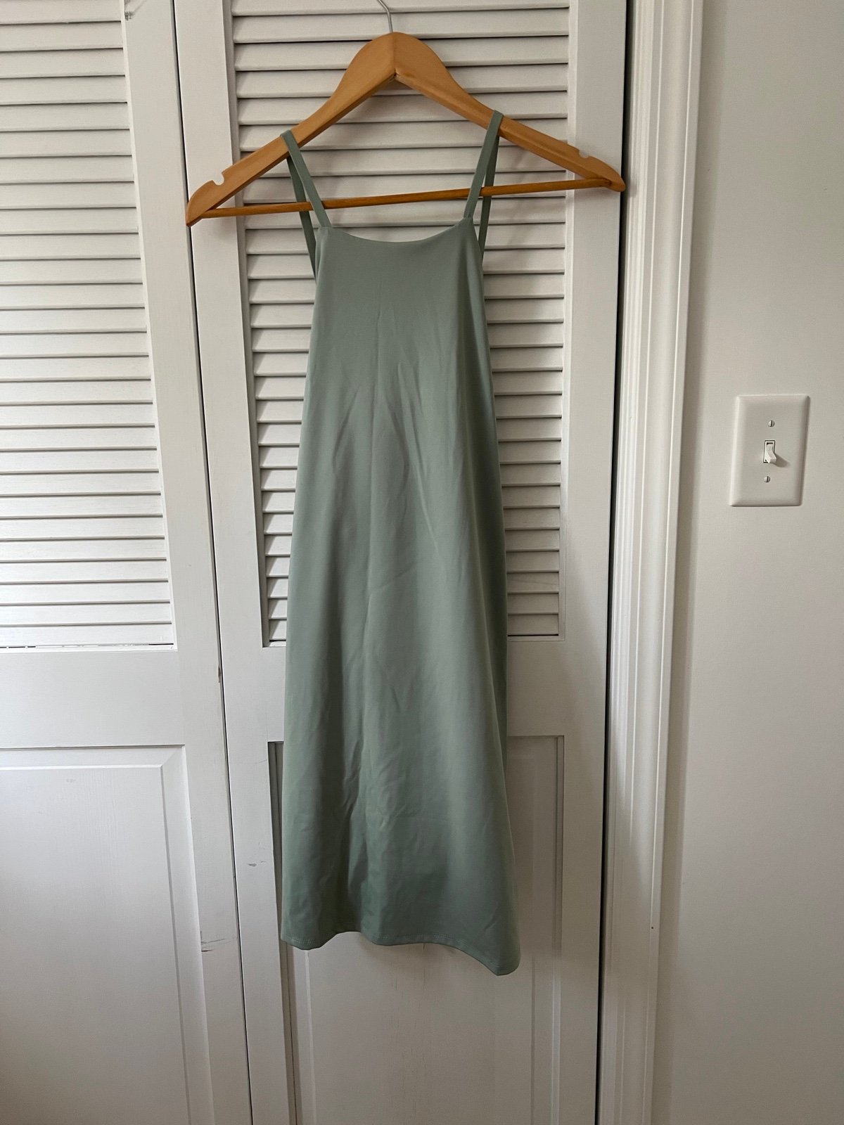 Madewell MWL Green Fitness Dress in Size Large with Built In Biker Short NWT