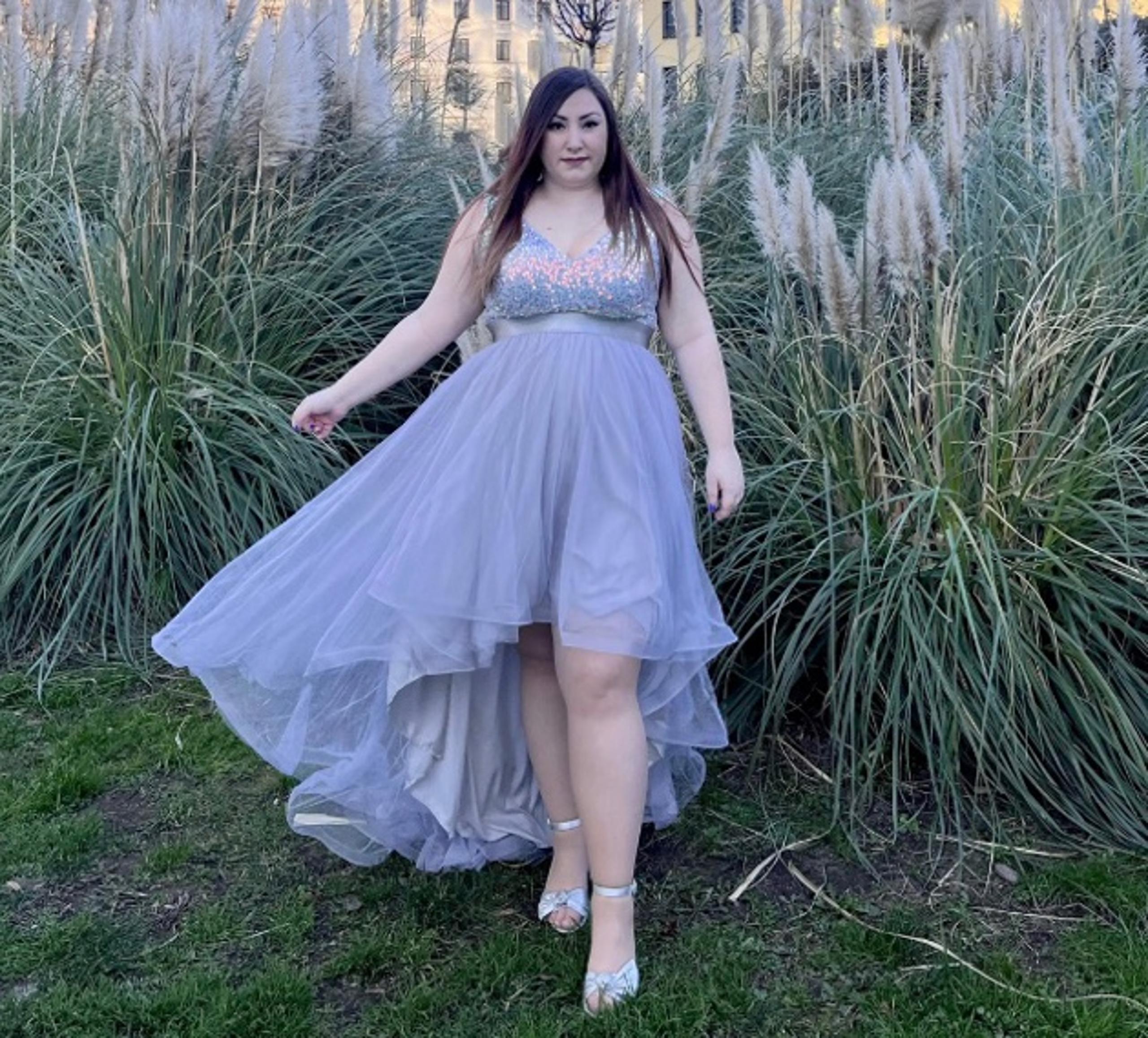 Luxury Asymmetrical Formal Dress | Plus Size Evening Gown | Size 16
