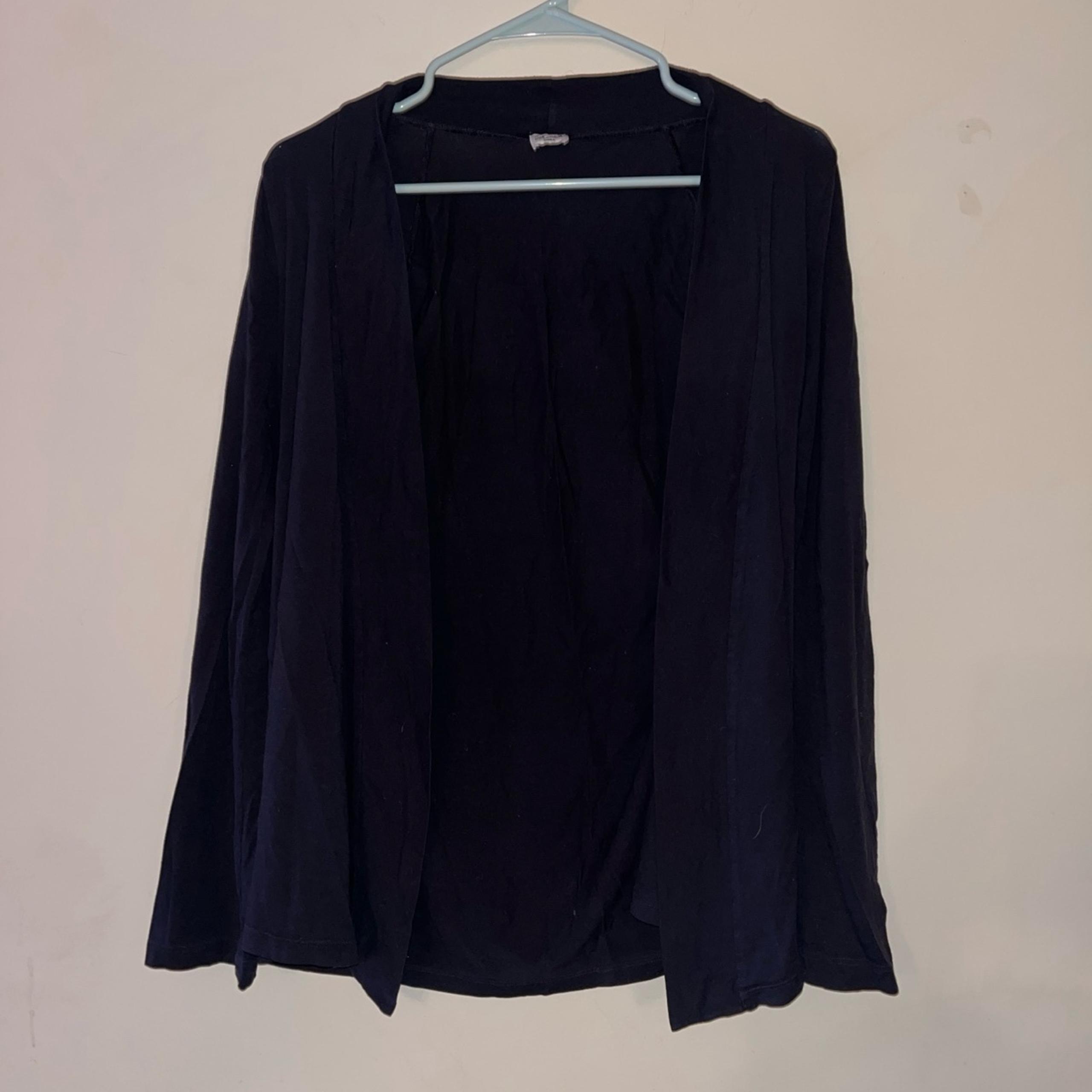 Splendid | Size Small Black Open Front Lightweight Cardigan