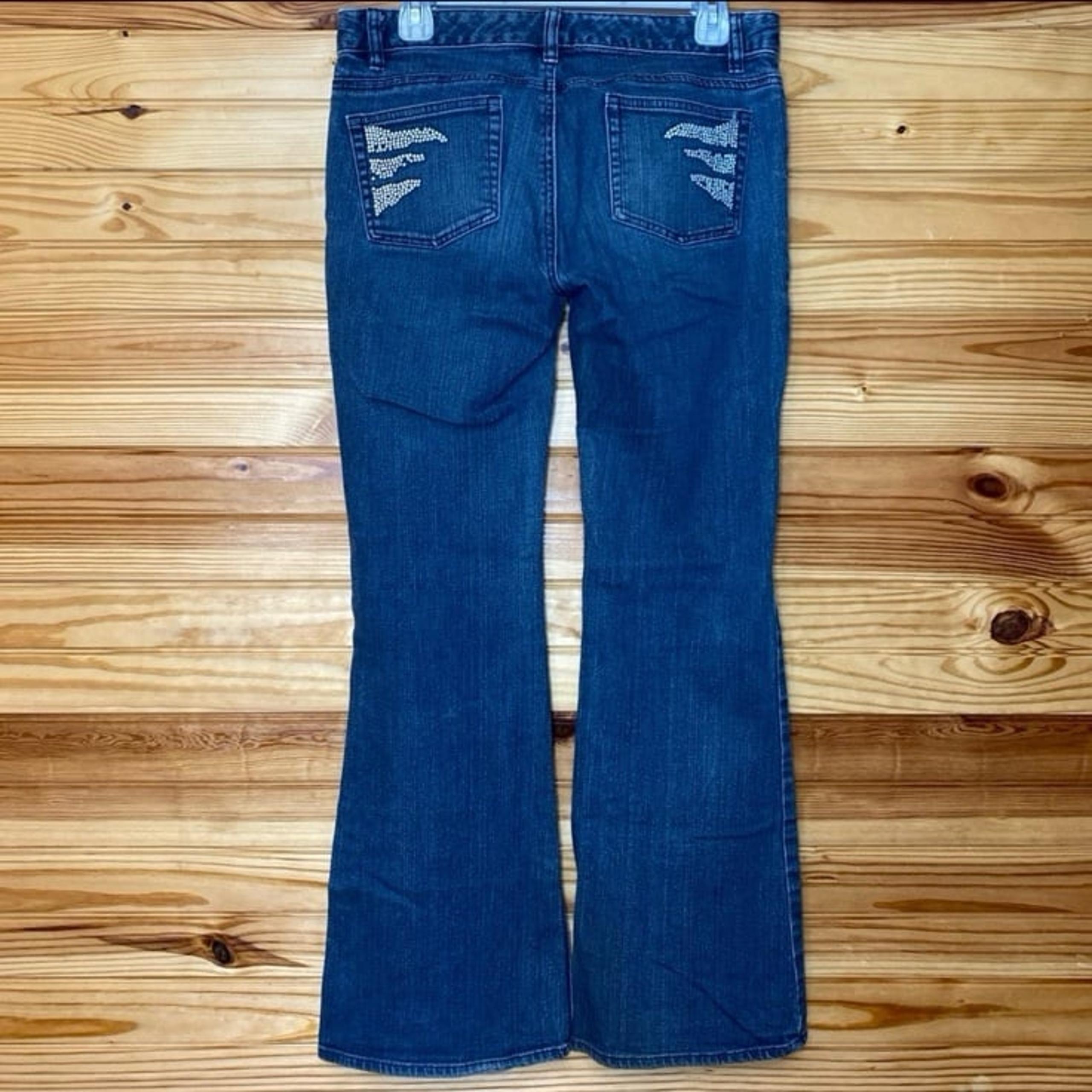 Michael Kors Womens 8 bootcut bling y2k jeans
