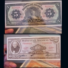 Old Mexican bills from 1960s (lot of 2)