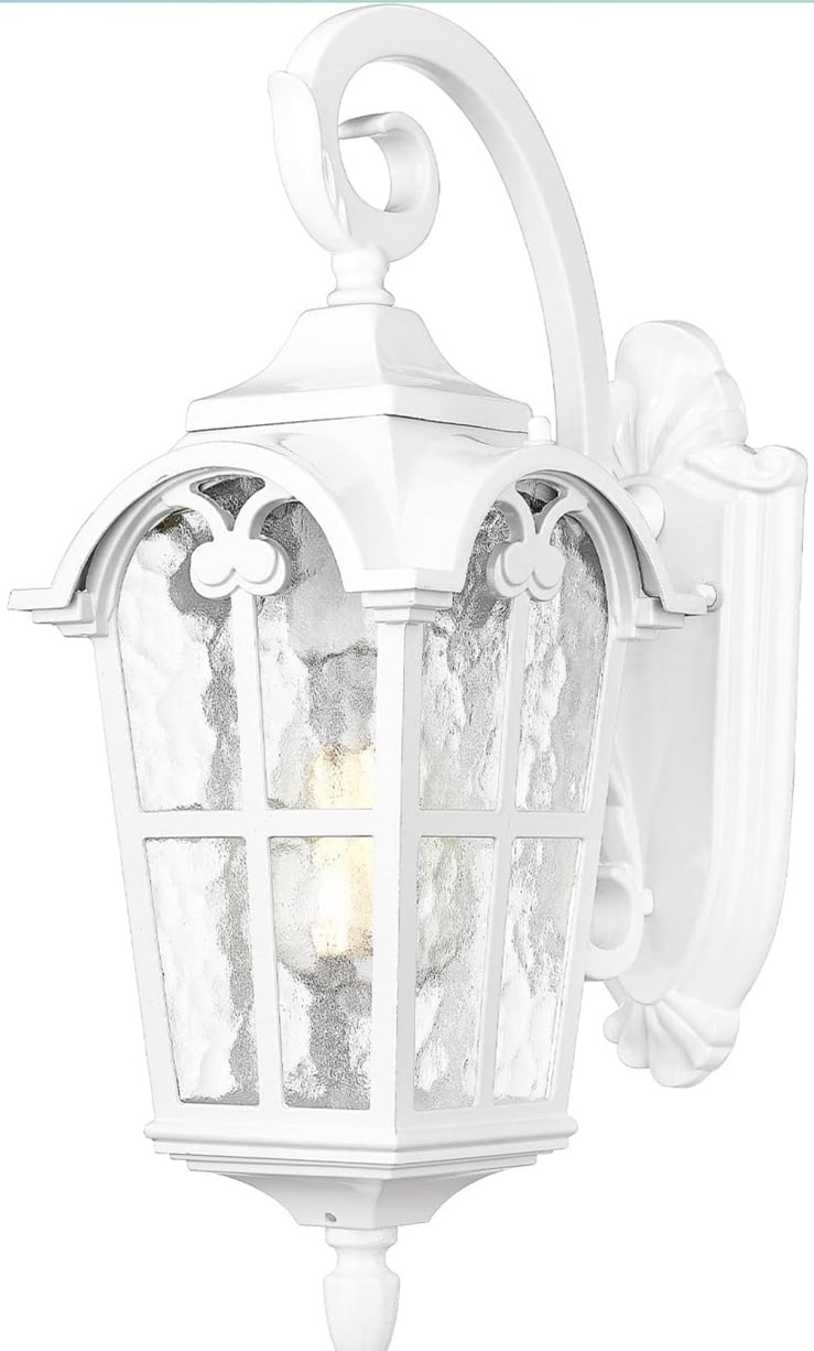 Emliviar Outdoor Wall Lights, 1-Light Modern Outside Lights for House, 17.5 Inch