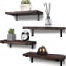 Rustic Wood Floating Shelves for Wall Decor Farmhouse Wooden Wall Shelf