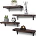 Rustic Wood Floating Shelves for Wall Decor Farmhouse Wooden Wall Shelf