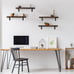 Rustic Wood Floating Shelves for Wall Decor Farmhouse Wooden Wall Shelf