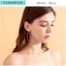 Women's gold geometric drop earrings