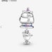 Pandora Disney Beauty and the Beast Mrs. Potts and Chip Dangle Charm