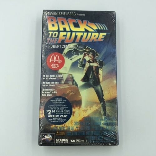 Back To The Future VHS McDonald’s Sealed New Grading Watermark Promo Stickers