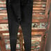 NWT FRYE Lamb Leather Suede Pants Leggings Skinny Jet Black XS