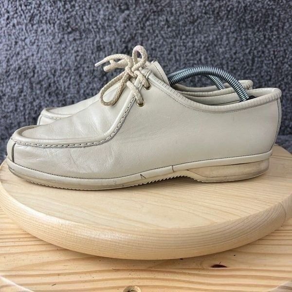 Vtg Johnston Murphy After Hours Shoes Mens 8.5 Extra Wide Leather Made In USA