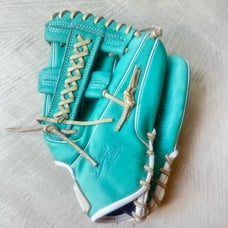 Girl’s mint / teal blue palmetto series softball glove 12 inches