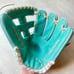 Girl’s mint / teal blue palmetto series softball glove 12 inches