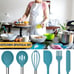 Silicone Cooking Utensil Set Fungun Non-stick Kitchen Utensil 24 Pcs Cooking