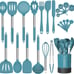 Silicone Cooking Utensil Set Fungun Non-stick Kitchen Utensil 24 Pcs Cooking