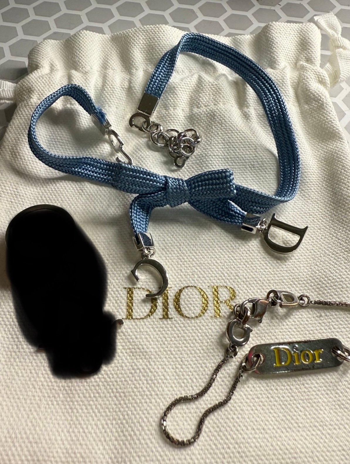 Dior vintage choker and bracelet and ring